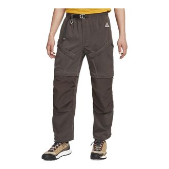 Nike Mens Nike Solid Color Printing Lacing Cargo Casual Pants/Trousers Brown DN3944-220