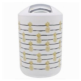 Trade Shop Trade Shop - Pattumiera Cestino Secchio Rifiuti Gettacarte Accessorio Bagno Con Ananas 69762