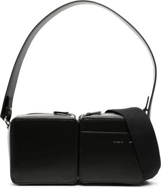 Kara Stacked Camera Bag - Dames - Schoudertassen - Zwart - ONE Size - Katoen - Tassen