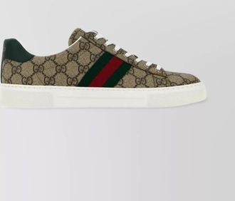 Gucci supreme fabric ace sneakers with signature stripe