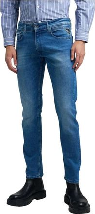 Replay Heren, Jeans, Blauw, Maat: W29 L30 Katoen