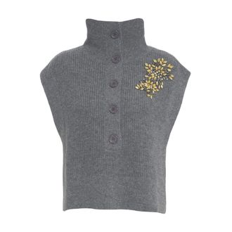 Liu Jo Turtlenecks, female, Gray, Size: M Gray Knitwear Aw25 Hand Wash