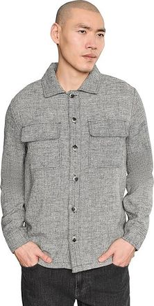 Liverpool L.A. Long Sleeve Flap Pocket Collared Overshirt Mens Clothing Black : 2XL, Cotton/Polyester