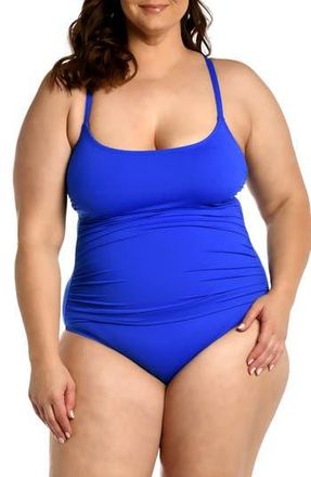 La Blanca Island One-Piece Swimsuit in Sapphire at Nordstrom Rack, Size 16W