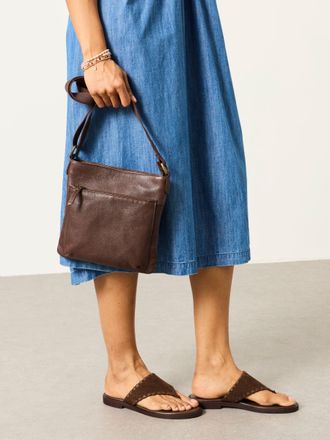 Fat Face FatFace Annie Chocolate Brown Crossbody Bag