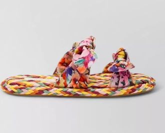 Zimmermann linen sandals flat sole open toe