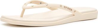 Crocs Miami Flip Flops Womens Sandals Almond Tint : 11 M, Synthetic