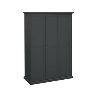 Dmora Armario 3 Puertas Justine, Muebles De Dormitorio, Vestidor, Armario De Ropa, 139x61 H201 Cm, Gris - Dmora