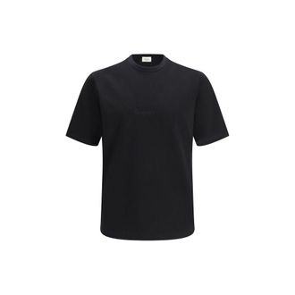 Saint Laurent Black Cotton Mens T-Shirt