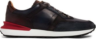 Magnanni Bravo lace-up sneakers - men - Fabric/Calf Leather/Rubber - 41.5 - Blue