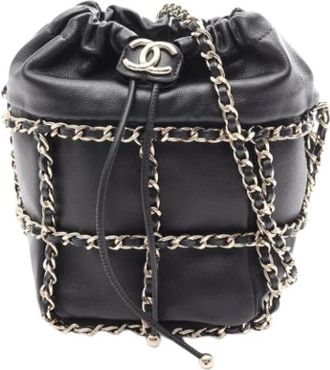 Chanel Pre-owned Cuero bolsos-chanel - Pre-owned - Mujer - Negro - ONE SIZE