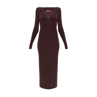 Diesel Dresses - female - Diesel - Knitted Dresses - Brown - M - Dresses
