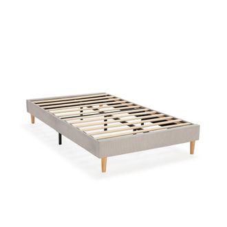 HOMN Base tapizada 90x190 cm color gris