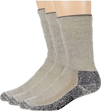 Smartwool Classic Mountaineer Maximum Cushion Crew 3-Pack Crew Cut Socks Shoes Taupe : LG (US Mens Shoe 9-11.5 - Womens Shoe 10-12.5)