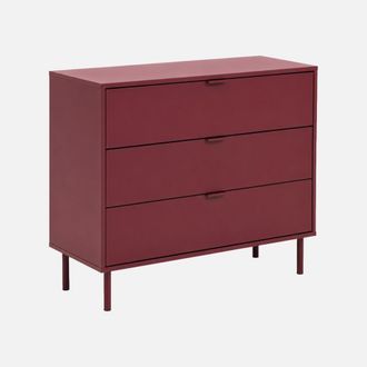 Sweeek C&oacute;moda De Madera Y Metal Con 3 Cajones