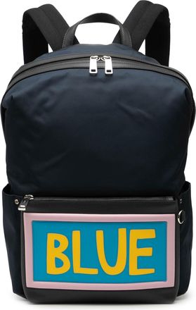 Fendi Womens Pre-owned Nylon Vocabulary Blue Backpack - Navy Textile - One Size