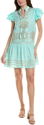 Tyler B&ouml;e Aimee Embroidered Linen Mini Dress