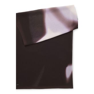 BOSS Chiffon shawl with logo rivet