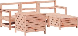vidaXL 5 Piece Garden Sofa Set Solid Wood Douglas Fir Vidaxl