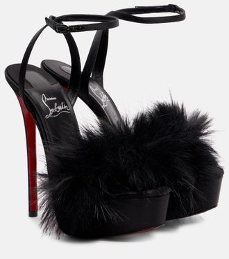 Christian Louboutin Patchoulina Alta 160 crepe satin sandals