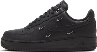 Nike (WMNS) Nike Air Force 1 Low Black Silver Mini Swoosh HQ1180-001
