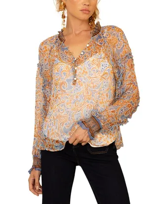 Hale Bob Linda Silk Top