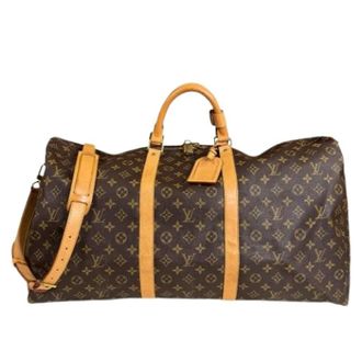 Louis Vuitton Pre-owned Weekend Bags, unisex, Brown, Size: ONE SIZE Pre-owned Monogram Canvas Weekend Bag