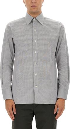 Tom Ford Grey Slim Stripes Shirt