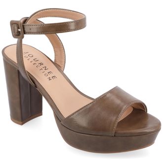 Journee Collection Women & apos;s Nairri Medium and Wide Width Dress Sandals