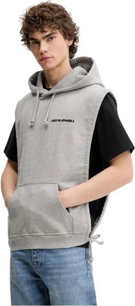 Bluemarble Hombre, Sudaderas, Gris, Talla: S