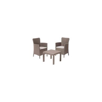 Keter Conjunto Keter 2 Sillones + Mesa Abierta Salvador Balc&oacute;n Capuchino