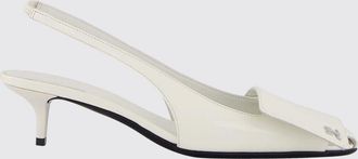 Courr&egrave;ges Slingback Fold in pelle spazzolata