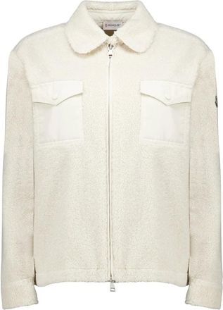 Moncler Giacca Teddy con Zip - - Sport - Donna - Bianco - S