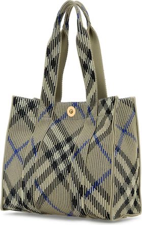 Burberry Womens Knit Tote Beige Nylon