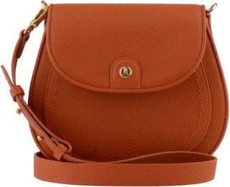 Pourchet Dames, Tassen, Oranje, Maat: ONE Size Leer