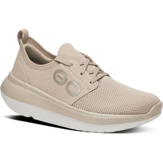 Oofos OOmy Stride Sneaker in Nomad at Nordstrom, Size 6