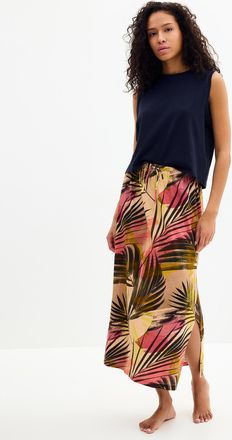 Miiyu Womens Light linen maxi skirt