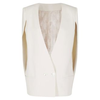 Alberta Ferretti Alberta Ferretti, Vests, female, White, Size: M Vest