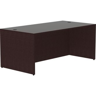 Lorell Essentials Series Rectangular Desk Shell - 72 x 3629.5 Desk Shell, 1 Top - Finish: Espresso