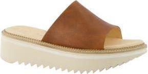 Paul Green May Slide Sandal in Cognac Leather at Nordstrom Rack, Size 9.5Us / 7Uk