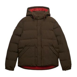 Superdry Outdoor Everest Puffer Jkt - Heren - Jassen - Bruin - Maat: 2XL Zijde