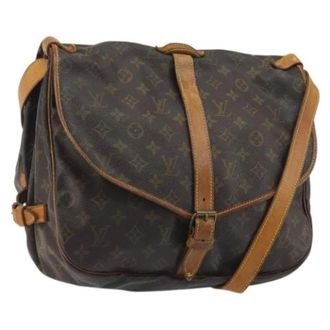 Louis Vuitton Pre-owned Monogram Canvas Shoulder Bag - Dames - Pre-owned - Bruin - Maat: ONE Size Leer