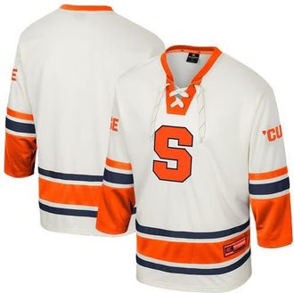Colosseum Mens Colosseum Cream Syracuse Orange Puck Proud Fashion Hockey Jersey at Nordstrom, Size X-Large