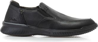 Clarks Casual Leren Loafers - Heren - Loafers - Zwart - 40 EU - Leer - Schoenen