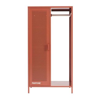 Pantone Guardarropa metal terracota con barra para colgar h145 cm
