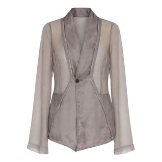 Rick Owens Blazers, female, Green, Size: S Stag JKT