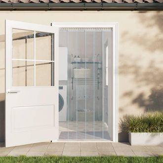 vidaXL Tira De Cortina Para Puertas Pvc Transparente 200x1,6 Mm 50 M Vidaxl