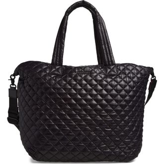 MZ Wallace Deluxe Large Metro Tote in Black 2 at Nordstrom