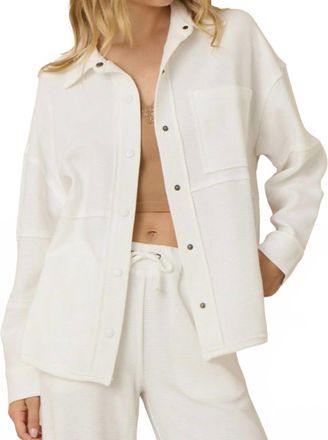 Vintage Havana Comfort Cord Button Down In White