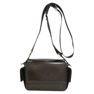Gucci Pre-owned Vintage Schoudertas - Dames - Vintage Schoudertas - Grijs - ONE Size - Leer - Vintage